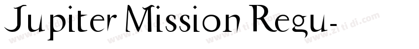 Jupiter Mission Regu字体转换